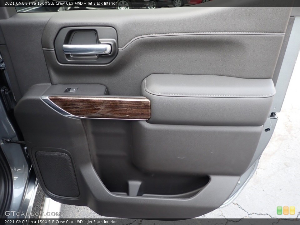 Jet Black Interior Door Panel for the 2021 GMC Sierra 1500 SLE Crew Cab 4WD #143370098