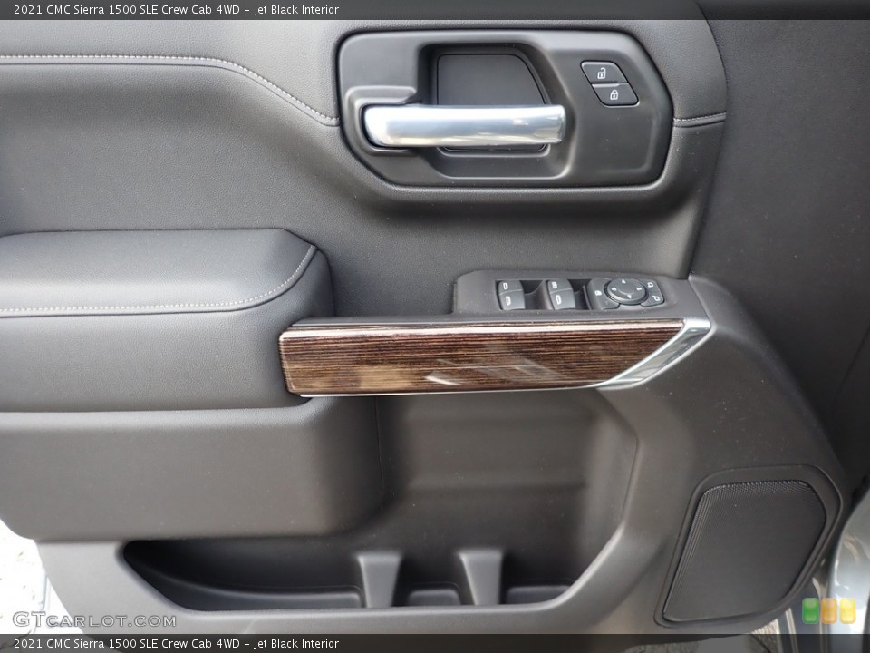 Jet Black Interior Door Panel for the 2021 GMC Sierra 1500 SLE Crew Cab 4WD #143370329