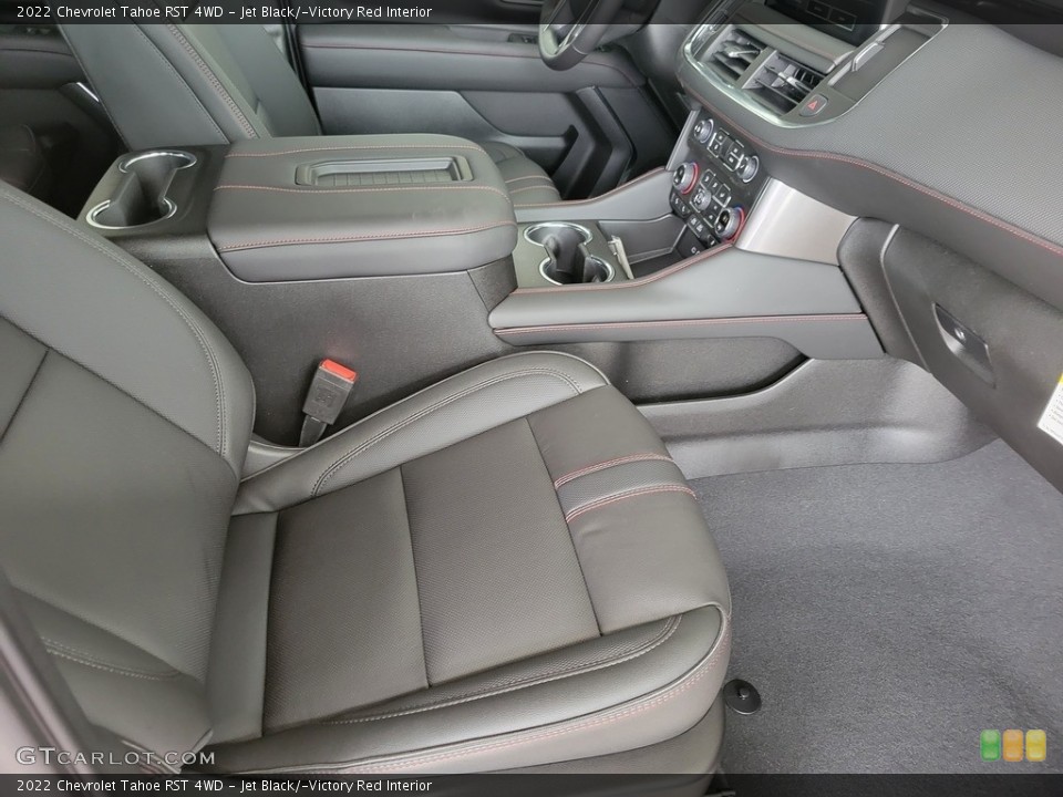 Jet Black/­Victory Red Interior Front Seat for the 2022 Chevrolet Tahoe RST 4WD #143370332