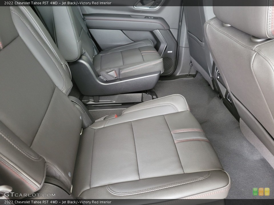 Jet Black/­Victory Red Interior Rear Seat for the 2022 Chevrolet Tahoe RST 4WD #143370350