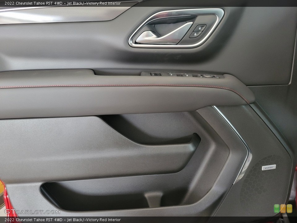 Jet Black/­Victory Red Interior Door Panel for the 2022 Chevrolet Tahoe RST 4WD #143370389