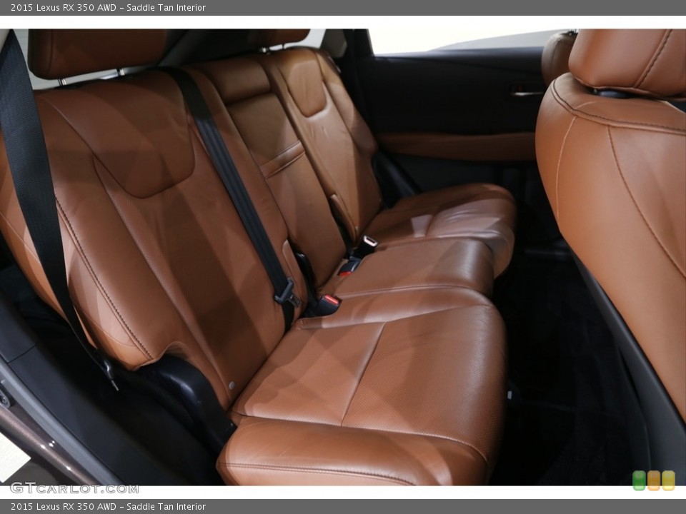 Saddle Tan Interior Rear Seat for the 2015 Lexus RX 350 AWD #143373062