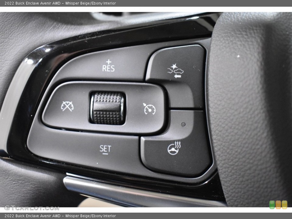 Whisper Beige/Ebony Interior Steering Wheel for the 2022 Buick Enclave Avenir AWD #143374325