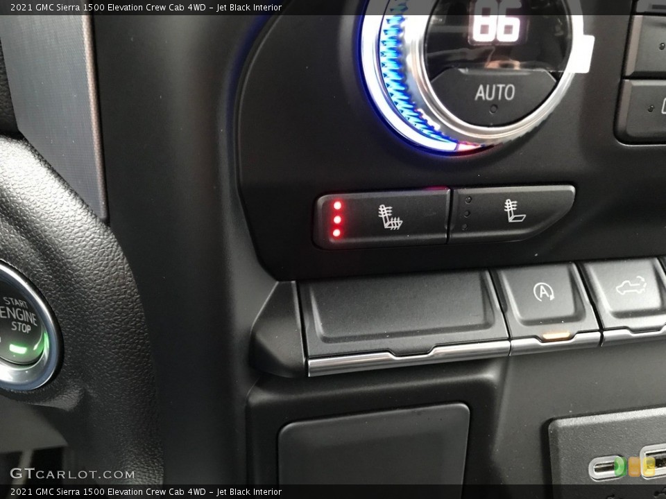 Jet Black Interior Controls for the 2021 GMC Sierra 1500 Elevation Crew Cab 4WD #143375318