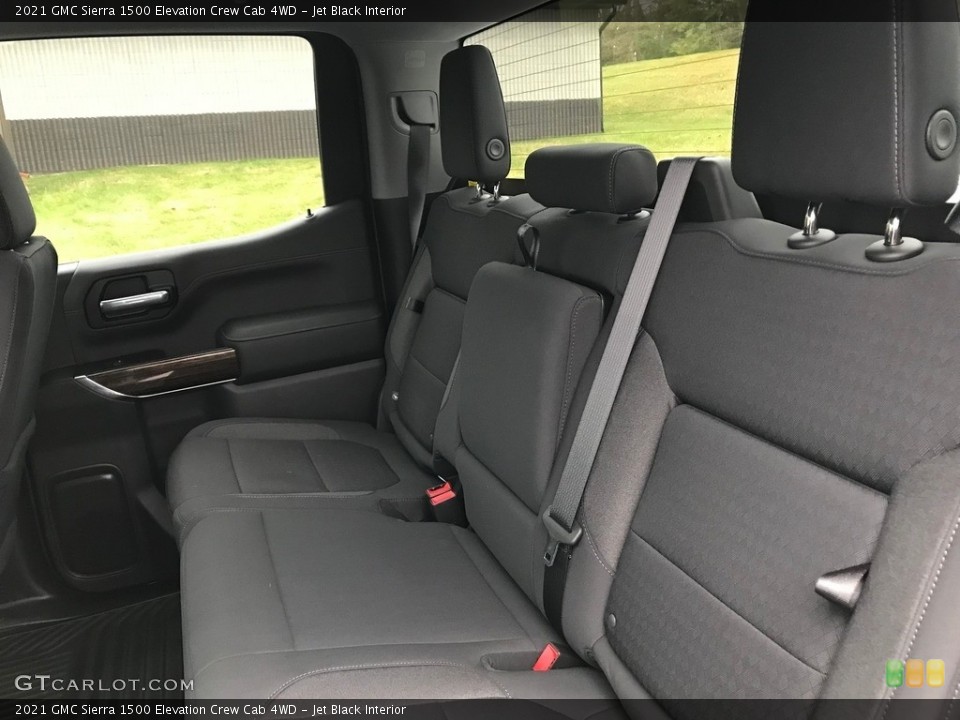 Jet Black Interior Rear Seat for the 2021 GMC Sierra 1500 Elevation Crew Cab 4WD #143375396