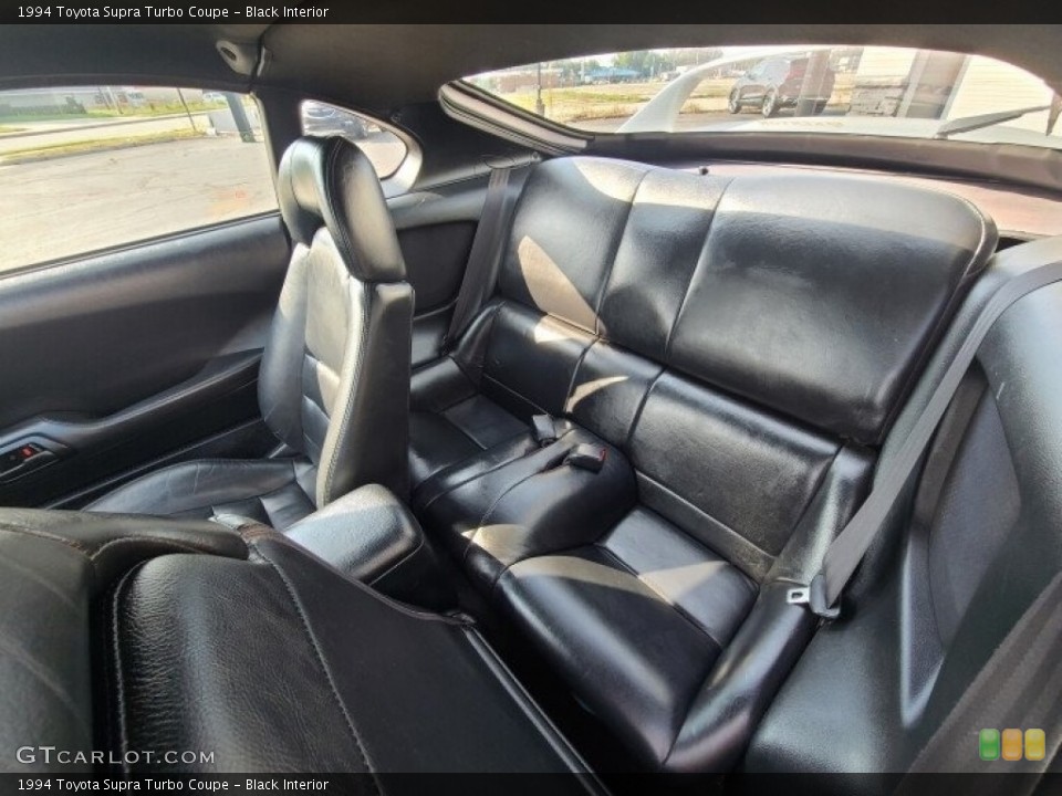 Black Interior Rear Seat for the 1994 Toyota Supra Turbo Coupe #143377355