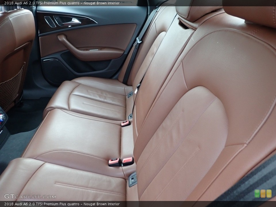 Nougat Brown Interior Rear Seat for the 2018 Audi A6 2.0 TFSI Premium Plus quattro #143379307