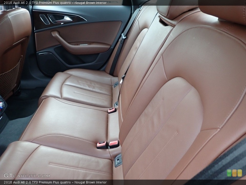 Nougat Brown Interior Rear Seat for the 2018 Audi A6 2.0 TFSI Premium Plus quattro #143379307
