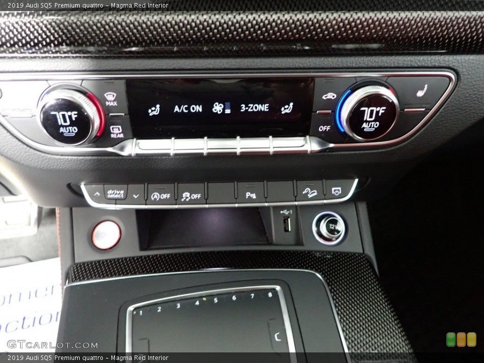 Magma Red Interior Controls for the 2019 Audi SQ5 Premium quattro #143382568