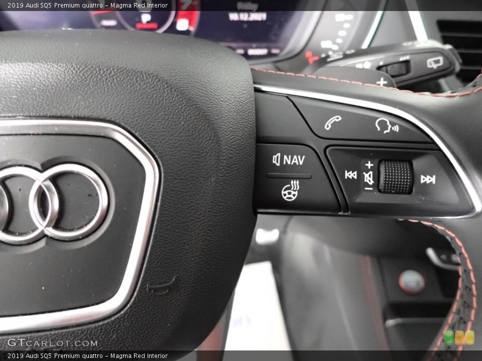 Magma Red Interior Steering Wheel for the 2019 Audi SQ5 Premium quattro #143383063