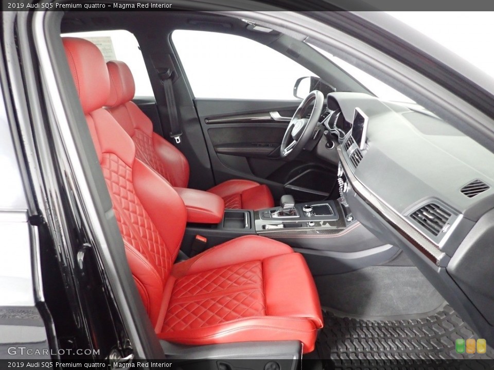 Magma Red Interior Front Seat for the 2019 Audi SQ5 Premium quattro #143383294