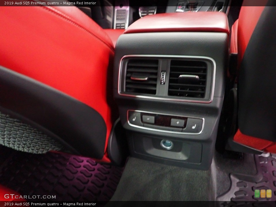 Magma Red Interior Controls for the 2019 Audi SQ5 Premium quattro #143383377