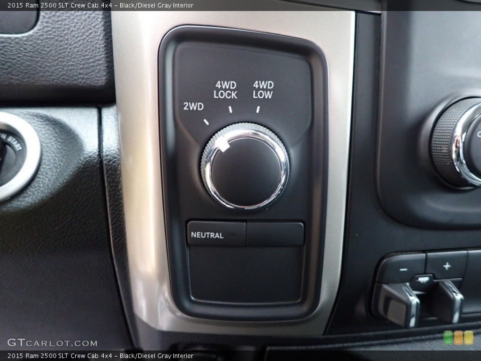 Black/Diesel Gray Interior Controls for the 2015 Ram 2500 SLT Crew Cab 4x4 #143389583