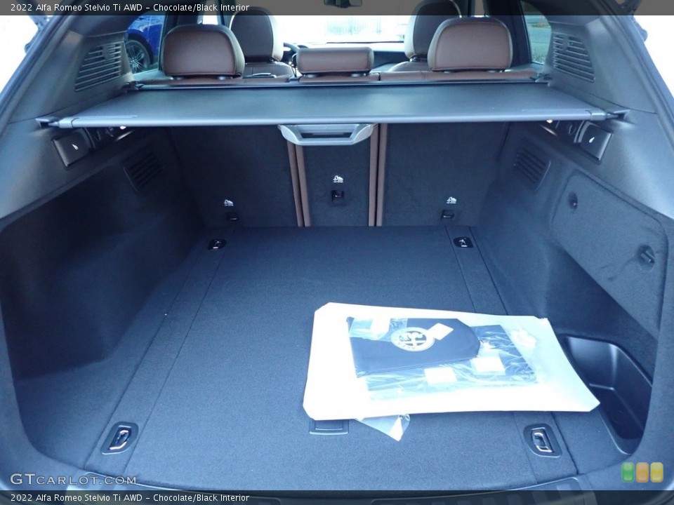 Chocolate/Black Interior Trunk for the 2022 Alfa Romeo Stelvio Ti AWD #143390198