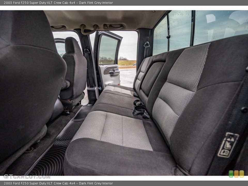 Dark Flint Grey Interior Rear Seat for the 2003 Ford F250 Super Duty XLT Crew Cab 4x4 #143391722