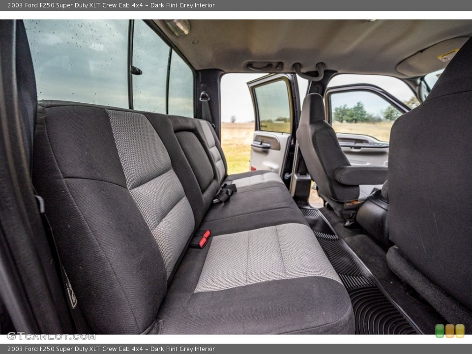Dark Flint Grey Interior Rear Seat for the 2003 Ford F250 Super Duty XLT Crew Cab 4x4 #143391755