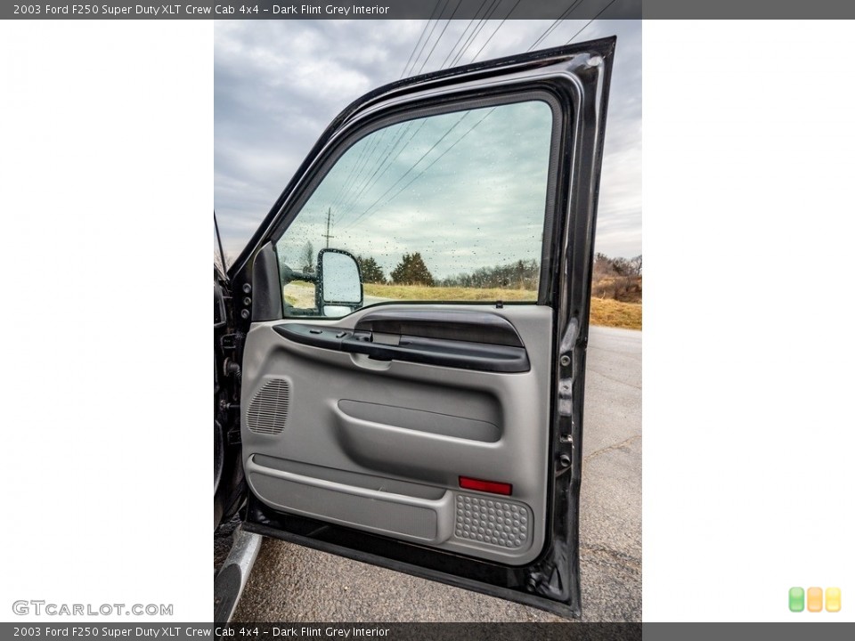 Dark Flint Grey Interior Door Panel for the 2003 Ford F250 Super Duty XLT Crew Cab 4x4 #143391782