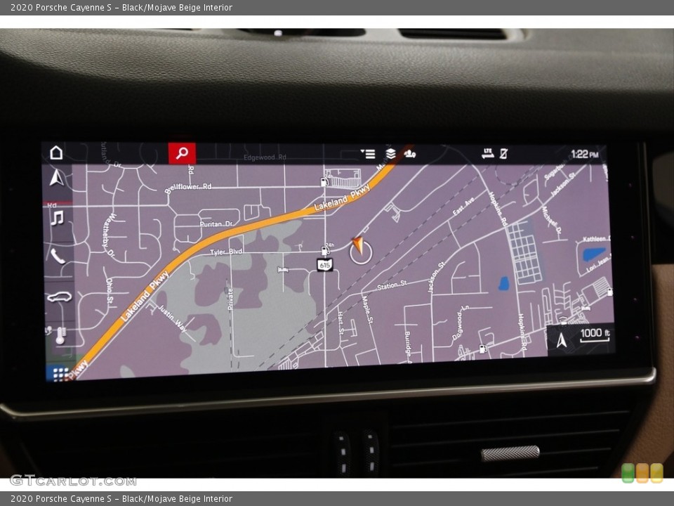 Black/Mojave Beige Interior Navigation for the 2020 Porsche Cayenne S #143393147