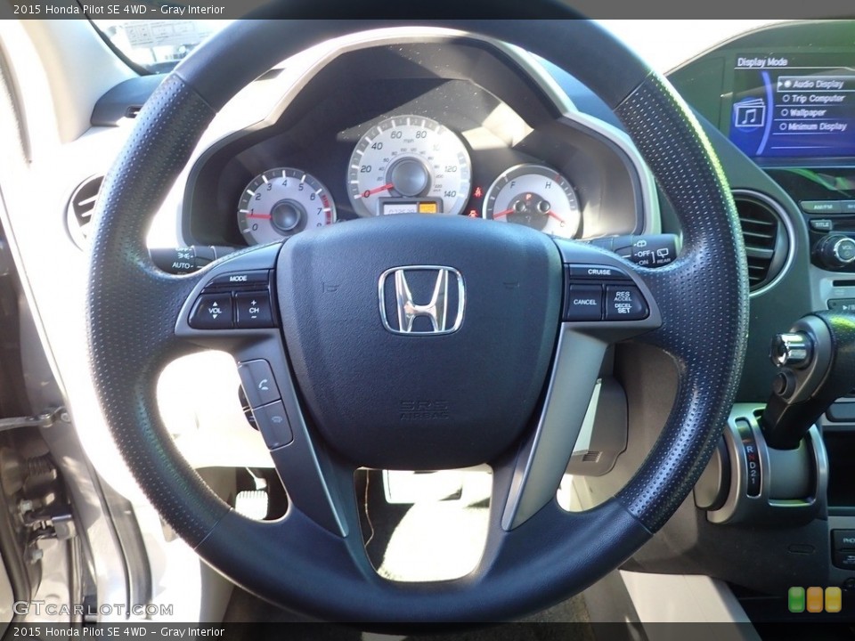 Gray Interior Steering Wheel for the 2015 Honda Pilot SE 4WD #143394320