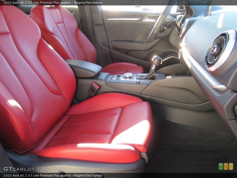 Magma Red Interior Front Seat for the 2020 Audi A3 2.0 S Line Premium Plus quattro #143395864