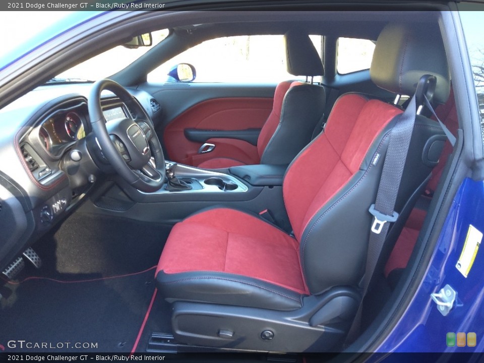 Black/Ruby Red Interior Photo for the 2021 Dodge Challenger GT #143398735