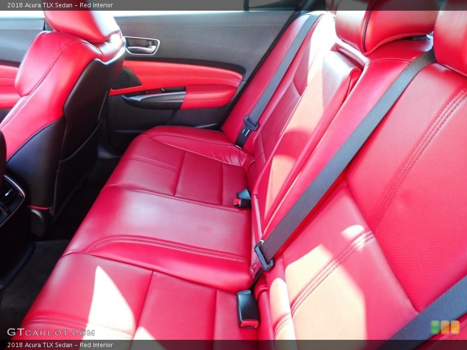 Red Interior Rear Seat for the 2018 Acura TLX Sedan #143401222