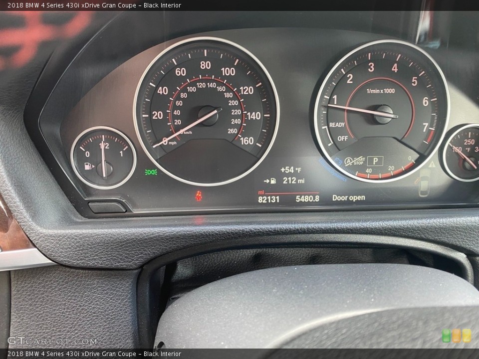 Black Interior Gauges for the 2018 BMW 4 Series 430i xDrive Gran Coupe #143401939