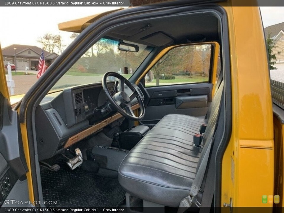 Gray Interior Photo for the 1989 Chevrolet C/K K1500 Silverado Regular Cab 4x4 #143402428