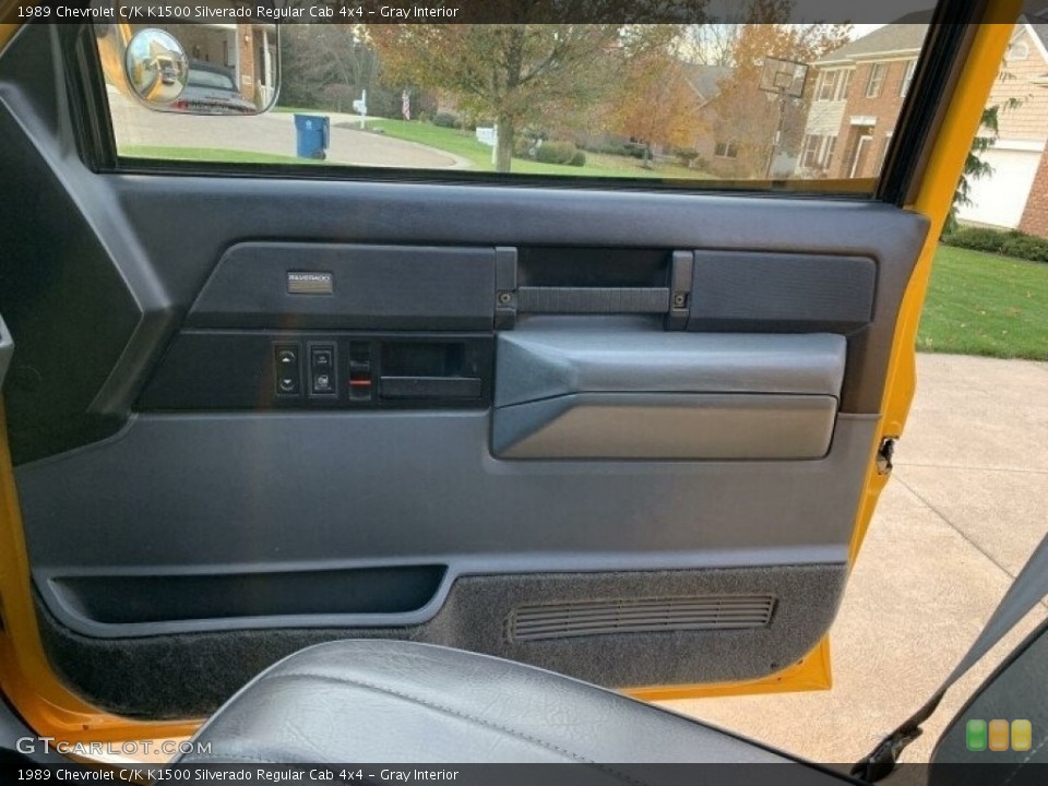 Gray Interior Door Panel for the 1989 Chevrolet C/K K1500 Silverado Regular Cab 4x4 #143402452
