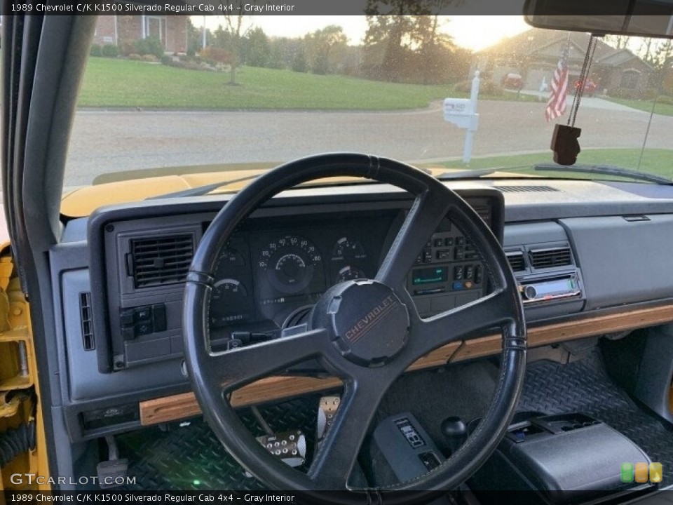 Gray Interior Steering Wheel for the 1989 Chevrolet C/K K1500 Silverado Regular Cab 4x4 #143402581
