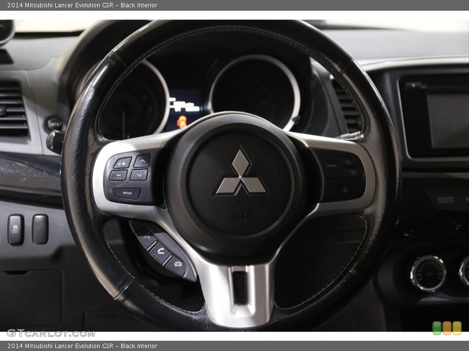 Black Interior Steering Wheel for the 2014 Mitsubishi Lancer Evolution GSR #143411475
