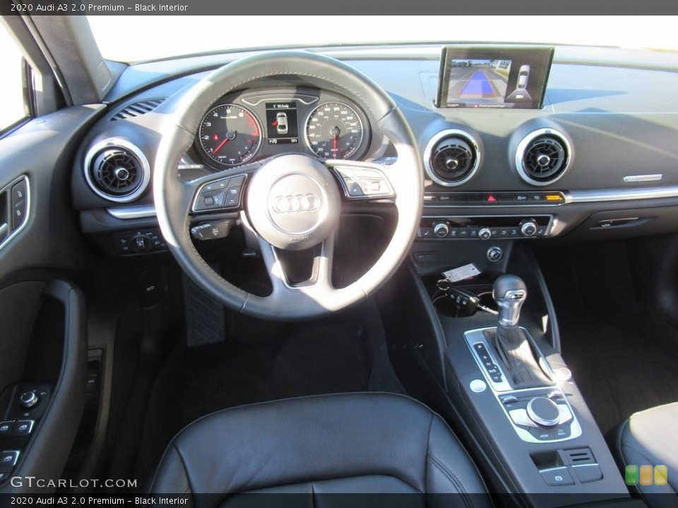 Black Interior Dashboard for the 2020 Audi A3 2.0 Premium #143411562