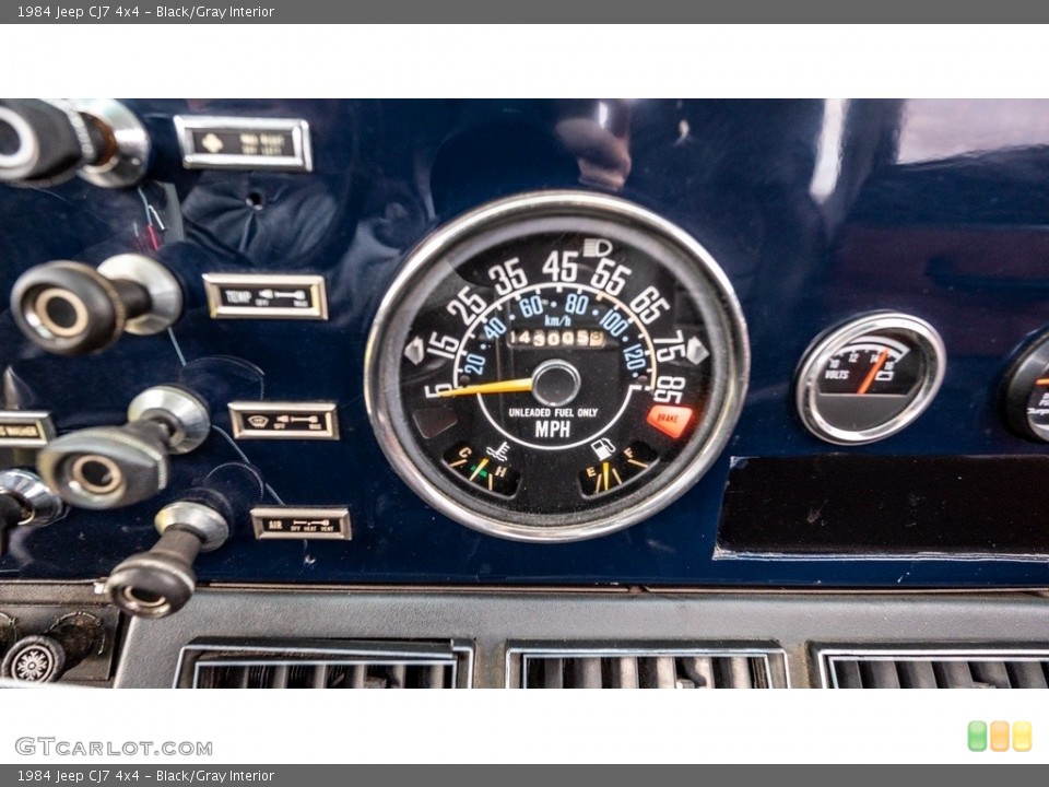 Black/Gray Interior Gauges for the 1984 Jeep CJ7 4x4 #143413414