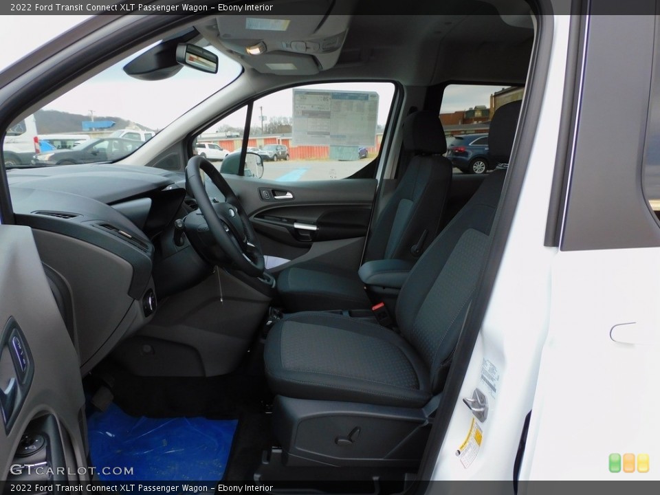Ebony Interior Front Seat for the 2022 Ford Transit Connect XLT Passenger Wagon #143414695