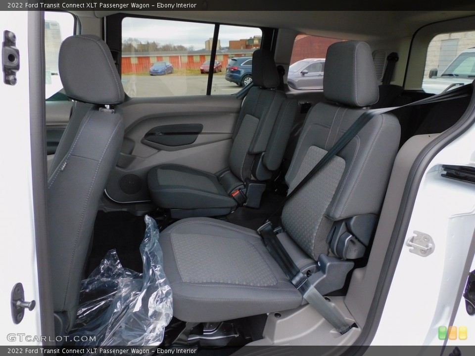Ebony Interior Rear Seat for the 2022 Ford Transit Connect XLT Passenger Wagon #143414755