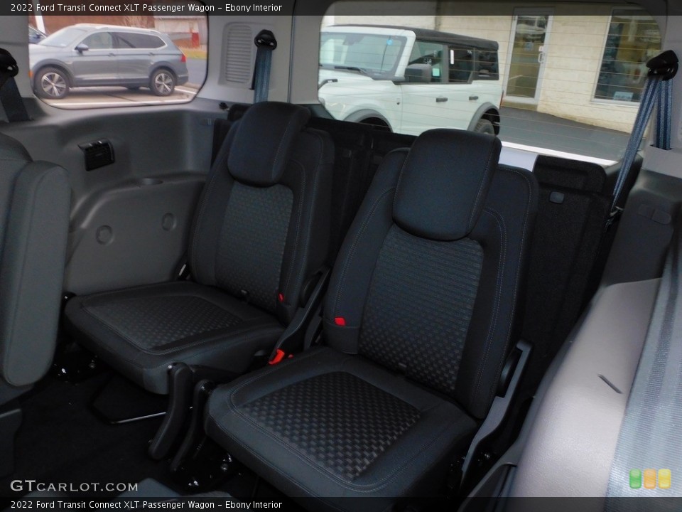 Ebony Interior Rear Seat for the 2022 Ford Transit Connect XLT Passenger Wagon #143414776