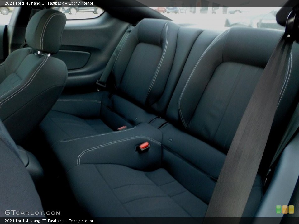 Ebony Interior Rear Seat for the 2021 Ford Mustang GT Fastback #143415118