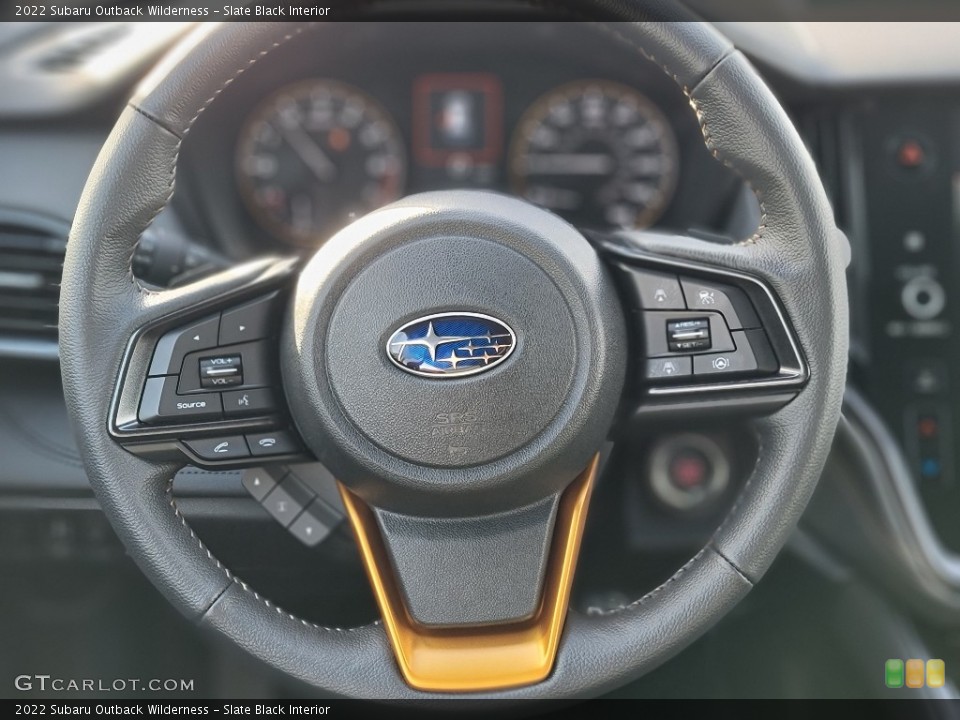 Slate Black Interior Steering Wheel for the 2022 Subaru Outback Wilderness #143417158