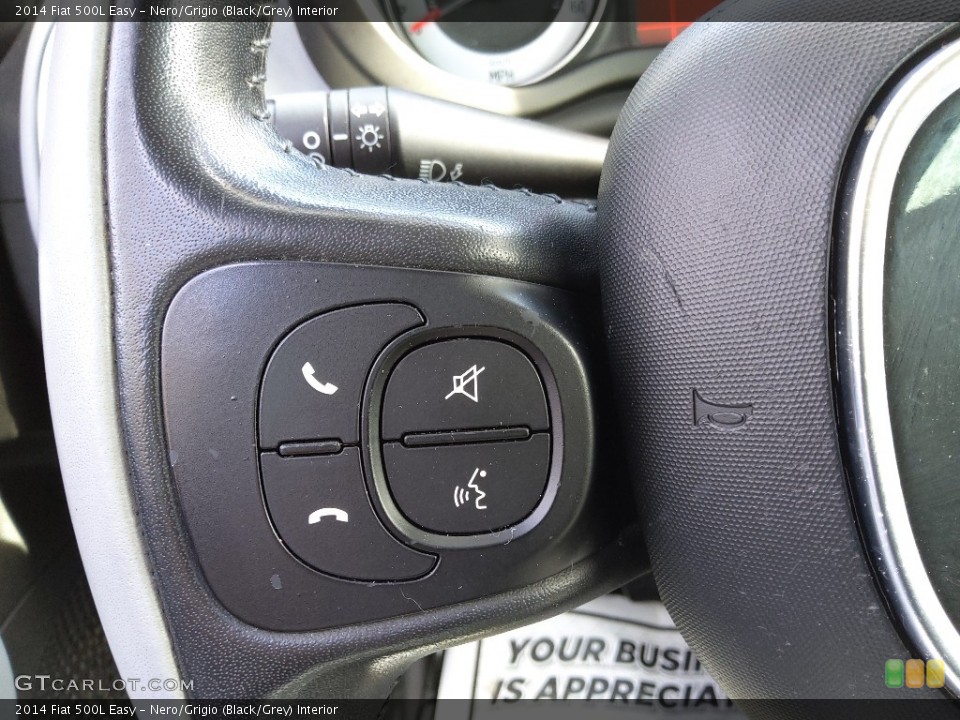 Nero/Grigio (Black/Grey) Interior Steering Wheel for the 2014 Fiat 500L Easy #143419498
