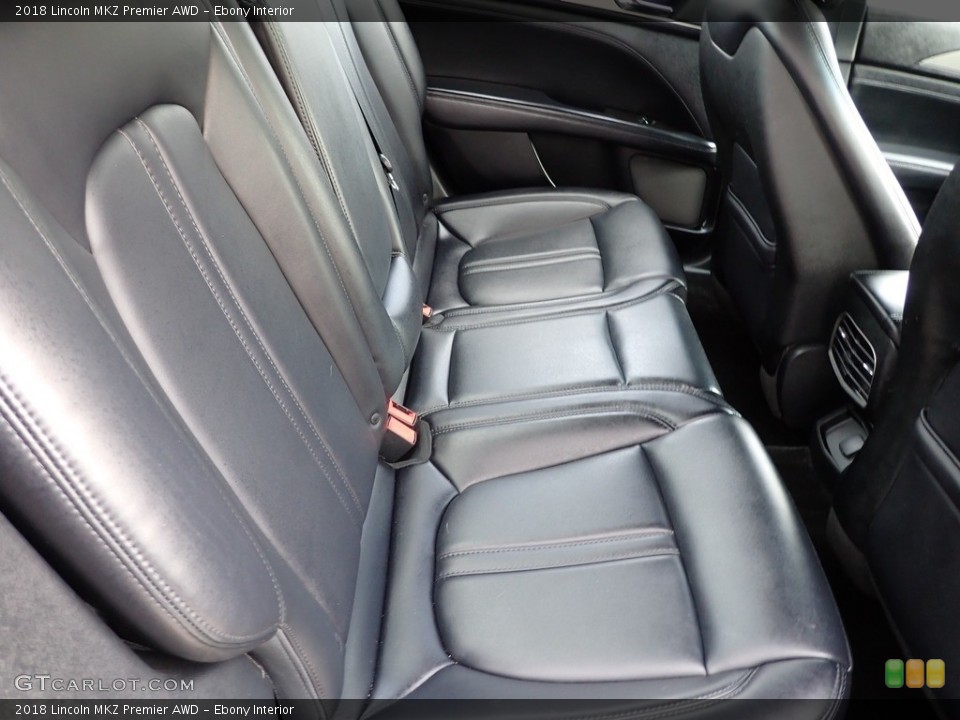 Ebony Interior Rear Seat for the 2018 Lincoln MKZ Premier AWD #143421622