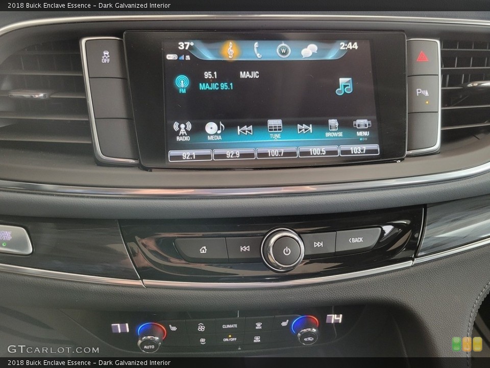 Dark Galvanized Interior Controls for the 2018 Buick Enclave Essence #143425208