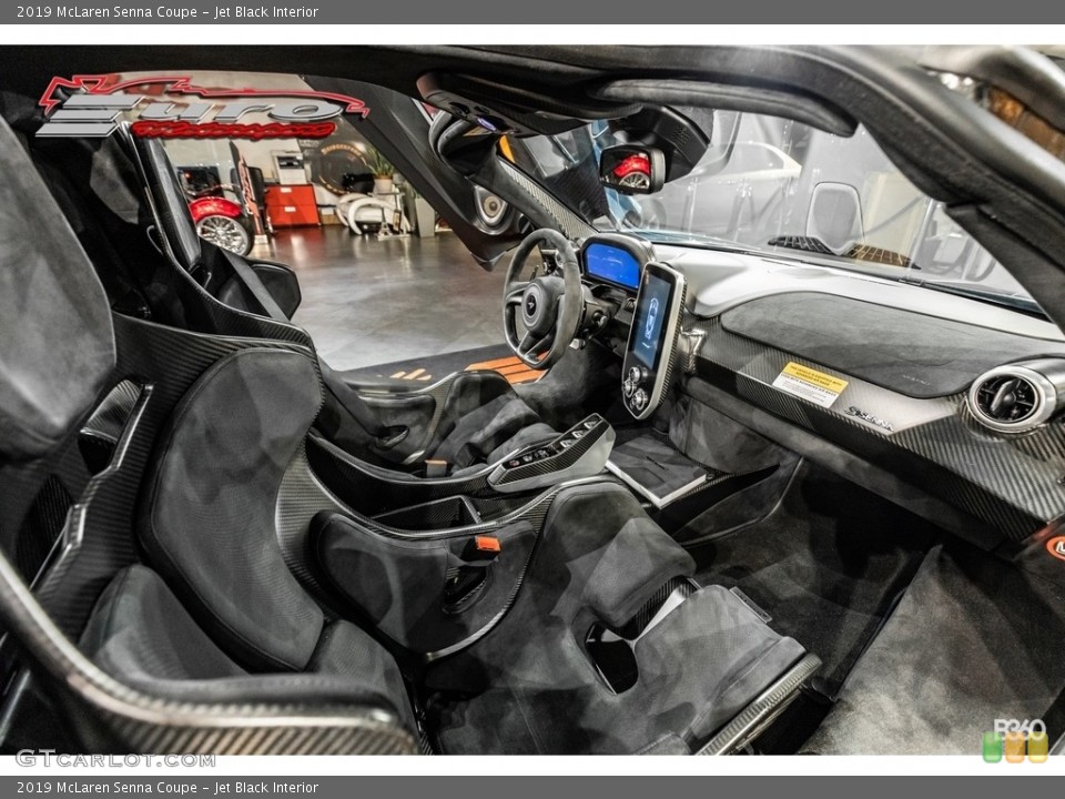 Jet Black Interior Front Seat for the 2019 McLaren Senna Coupe #143426342