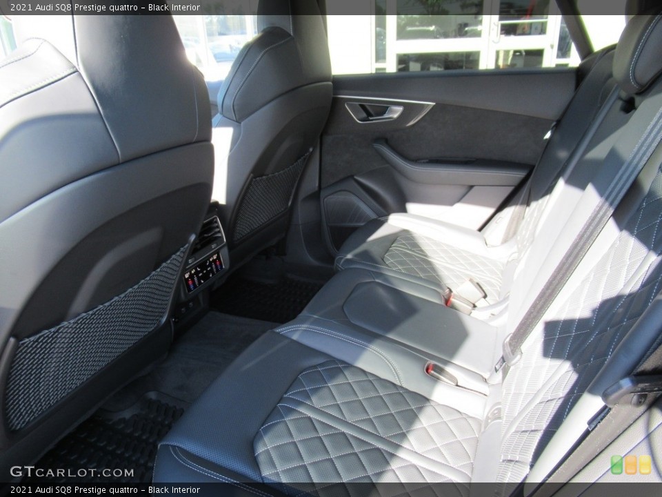 Black Interior Rear Seat for the 2021 Audi SQ8 Prestige quattro #143426549