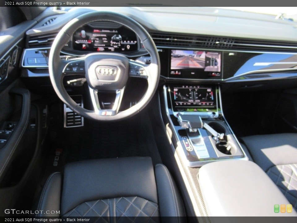 Black Interior Dashboard for the 2021 Audi SQ8 Prestige quattro #143426621