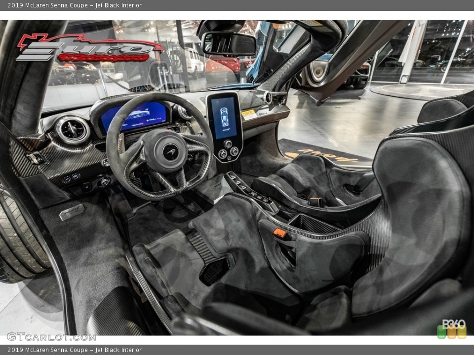 Jet Black Interior Front Seat for the 2019 McLaren Senna Coupe #143427401