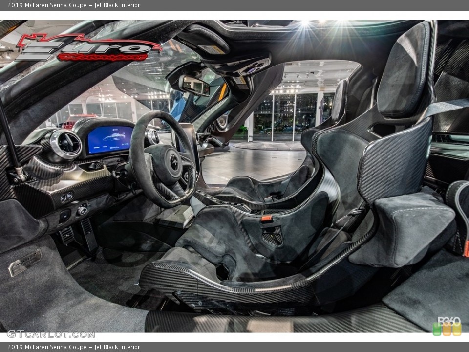 Jet Black 2019 McLaren Senna Interiors