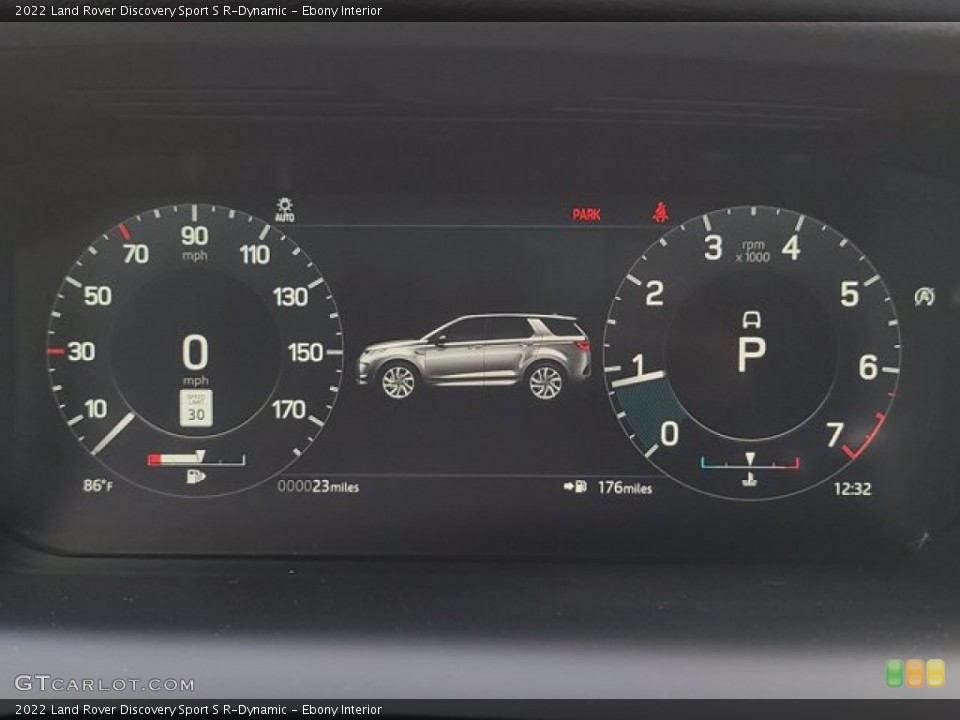 Ebony Interior Gauges for the 2022 Land Rover Discovery Sport S R-Dynamic #143427475