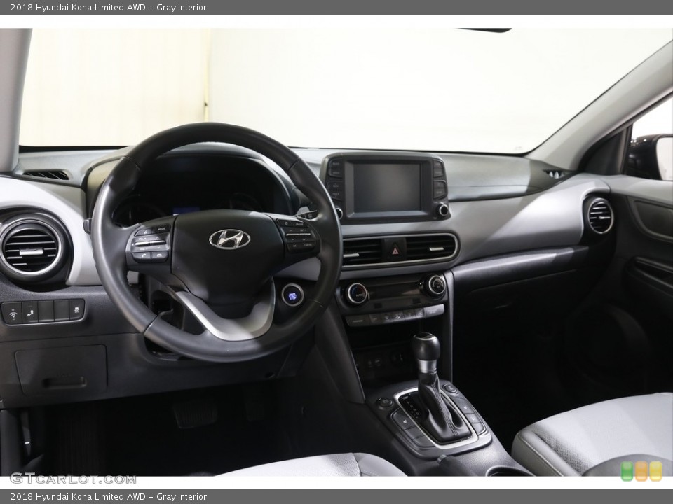 Gray Interior Dashboard for the 2018 Hyundai Kona Limited AWD #143429933