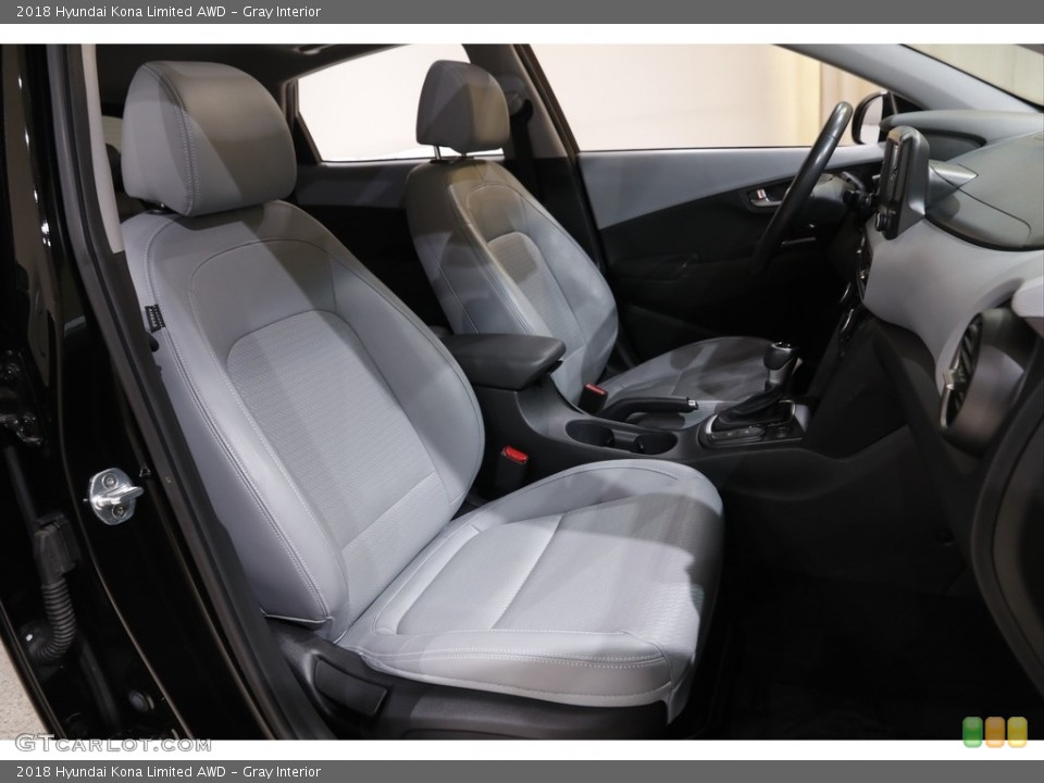 Gray 2018 Hyundai Kona Interiors