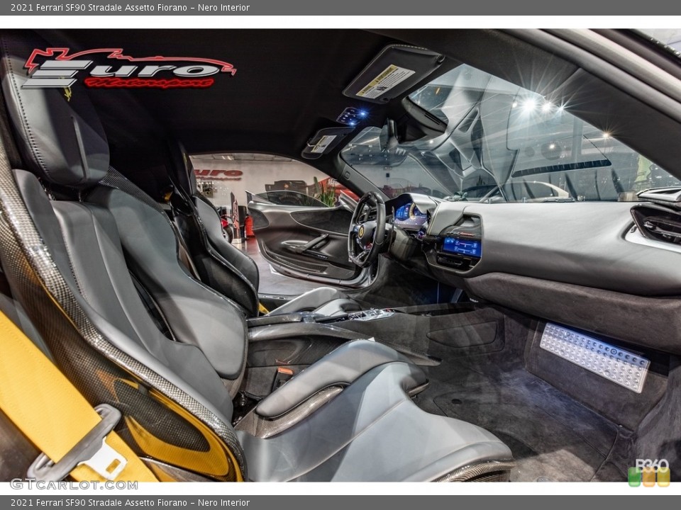 Nero Interior Photo for the 2021 Ferrari SF90 Stradale Assetto Fiorano #143430275